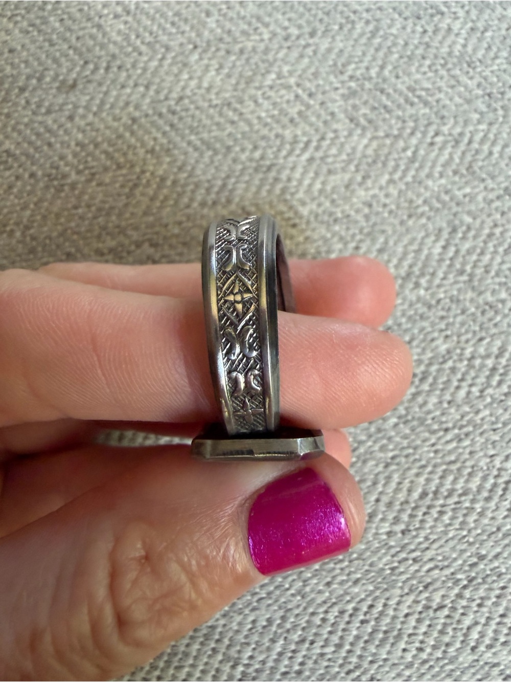 Stainless Spoon Ring Size 11 - Picture 12 of 12